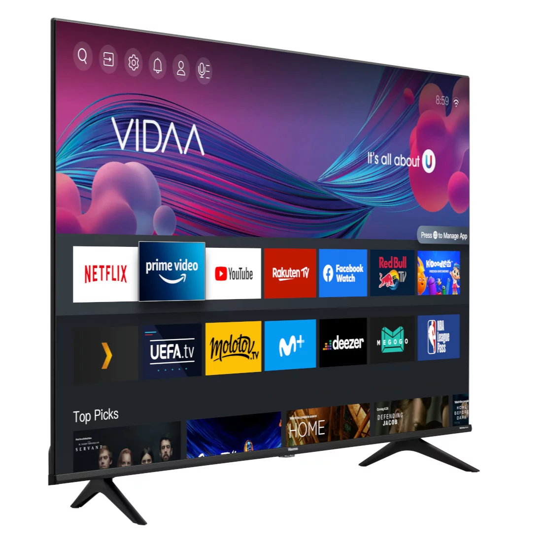 Hisense 65 pouces smart Vidaa