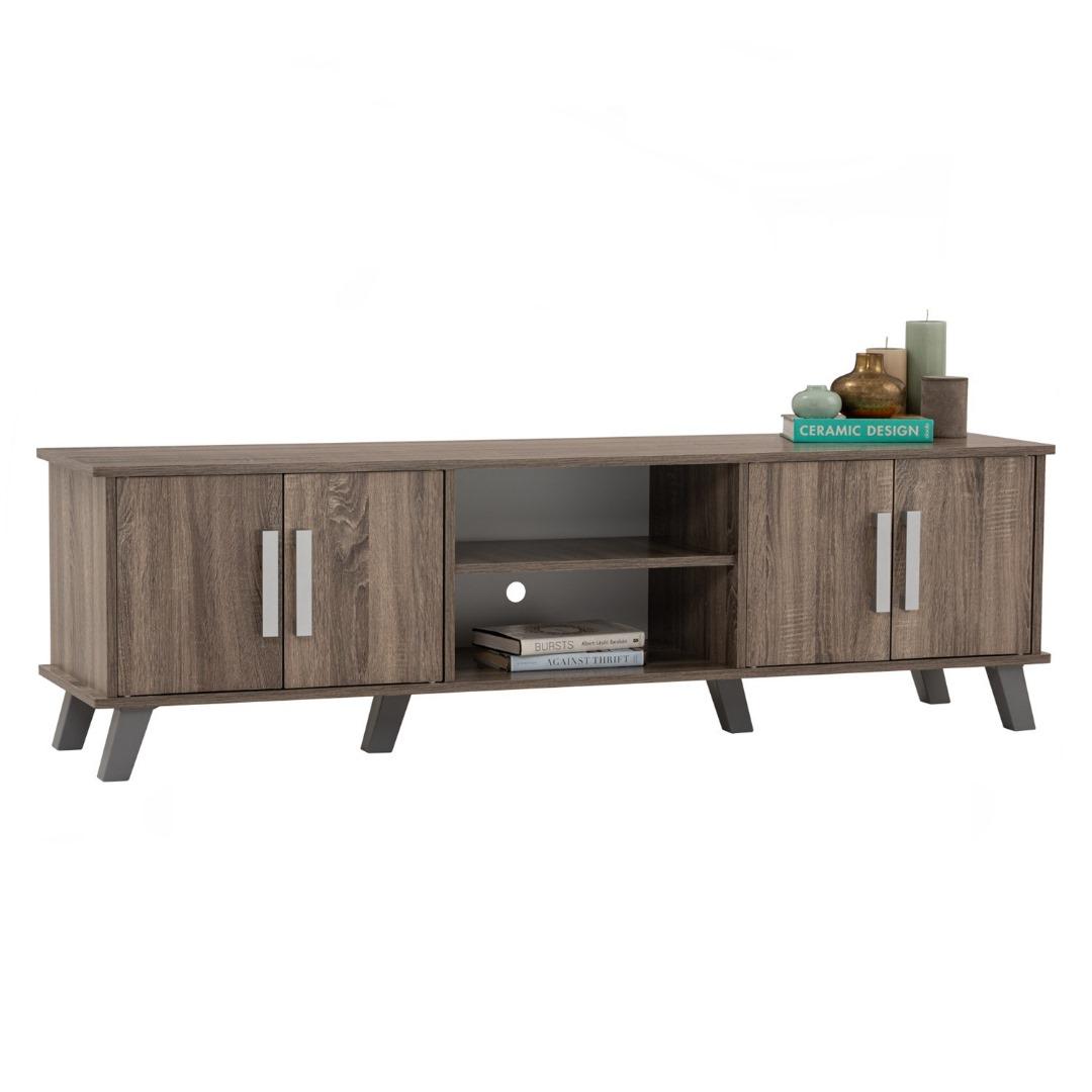 Meuble TV DAYTON 1.2M – WALNUT / BLACK ASH